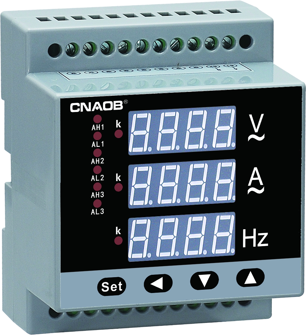 SINGLE PHASE VOLTAGE CURRENT FREQUENCY COMBINED METER(GUIDE WAY)