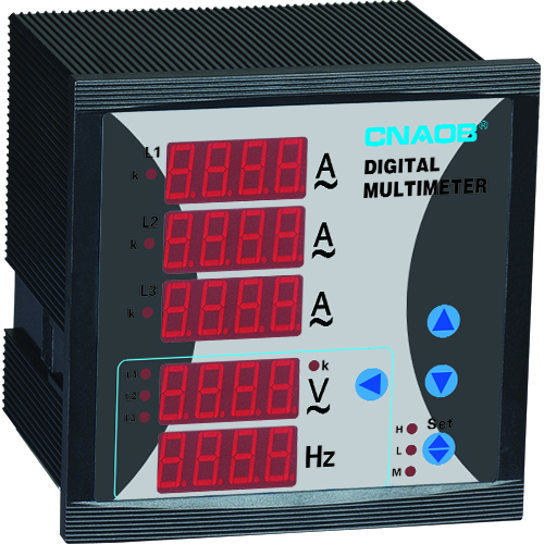3 PHASE CURRENT VOLTAGE FREQUENCY COMBINED METER
